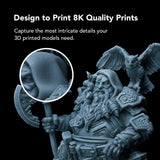 phrozen 3D Printer Rapid Resin [Aqua-Gray 8K], 405nm LCD UV-Curing Standard Photopolymer Resin for Highly Detailed Models, Low Odor Not Smelly Non-Brittle, Works Best with 8K 3D LCD Printer (1KG) phrozen