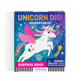 Mudpuppy Unicorn Dig! – Excavation Kit Including Hidden Unicorn in Gem and Plastic Chisel for Children Ages 5 and Up Mudpuppy