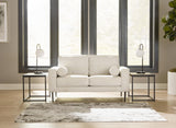 Signature Design by Ashley Hazela Contemporary Loveseat with 2 Bolster Pillows, Beige Signature Design by Ashley