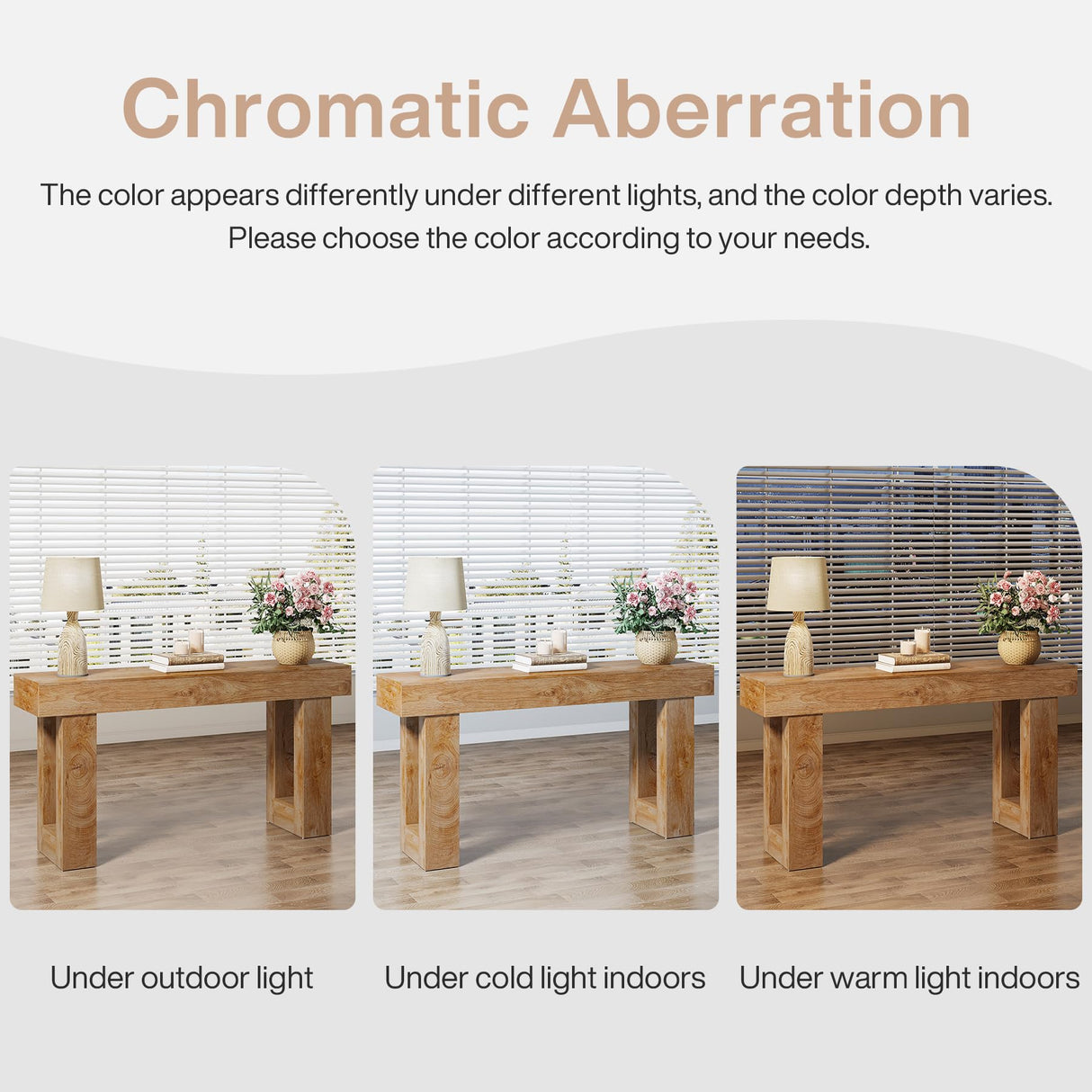 Tribesigns 63-Inch Long Console Table, Wooden Rectangular Sofa Table Behind The Couch, Farmhouse Entryway Table for Entrance, Hallway, Living Room (Natural) Tribesigns