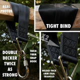 BULL DOZA FIGHT WEAR Heavy Duty Punch Bag Hanging Strap – Three Sizes | Extremely Strong Boxing Bag Hanger | Durable, Adjustable Punching Bag Holder for Home Gym & Training (61cm (2ft)) BULL DOZA FIGHT WEAR