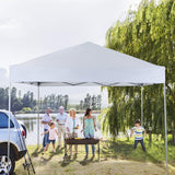 PHI VILLA Outdoor Pop up Canopy 10'x10' Tent Camping Sun Shelter-Series Party Tent, 100 Sq. Ft of Shade (White) PHI VILLA