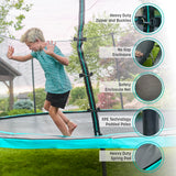 SKYWALKER TRAMPOLINES 12 FT Round Trampoline with Safety Enclosure Net, Outdoor Trampoline, ASTM Approved Skywalker Trampolines