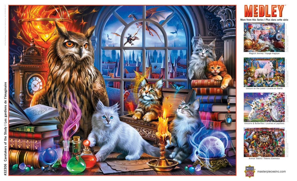 Masterpieces 300 Piece EZ Grip Jigsaw Puzzle - Caretakers of The Study - 18" x 24" Masterpieces