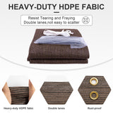 Cool Area Sun Shade Cloth with Grommets 10×15 FT Shade Panel Shade Tarp Screen Fabic for Outdoor Patio Pergola Cover Deck Garden, Brown (Customized) Cool Area