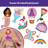 Skillmatics Waxy Stick Art Kit - 100 Bendable & Reusable Waxy Sticks for Mess-Free DIY Fun, Pretty Pictures with Unicorns & Princesses, Creative Gifts for Girls & Boys Ages 5, 6, 7, 8, 9, 10, 11, 12 Skillmatics