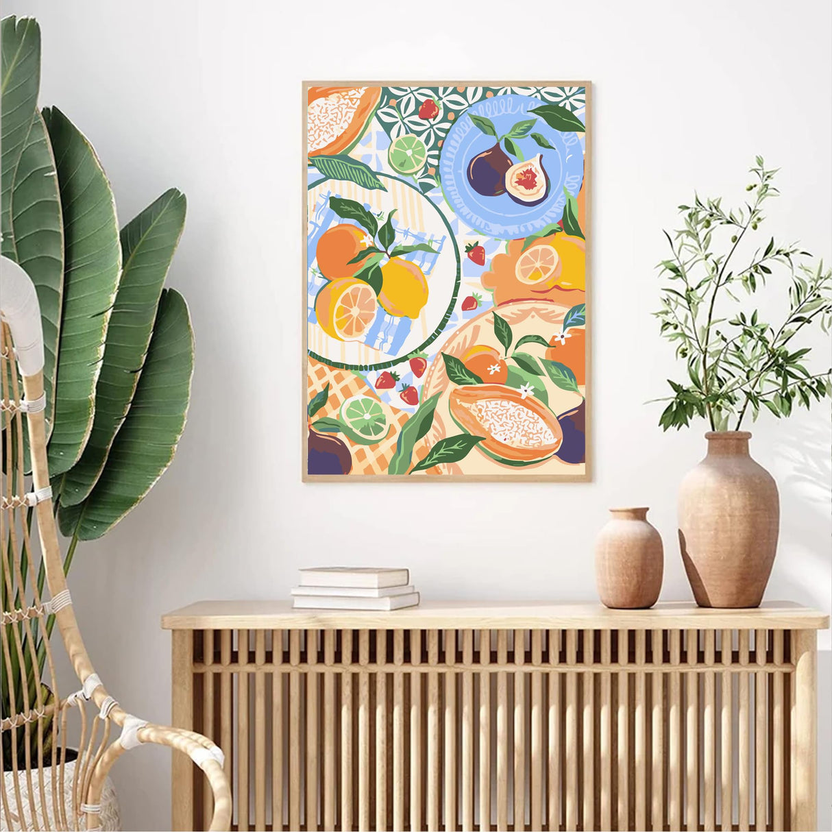 cupmod 6 Packs Paint by Numbers Kit for Adults,Coffee DIY Acrylic Oil Painting Paint by Numbers Kits on Canvas,Adults Paint by Numbers Kits Drawing Paintwork for Home Decor 9.8x13.8inch cupmod