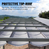 Domi Outdoor Retractable Pergola 11' x 20',Heavy-Duty Aluminum Shelter with Double Sun Shade Pavilion Extra Large Canopy for Gardens Backyard and Decks,Dark Grey domi outdoor living