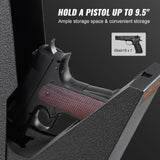 VEVOR Mounted Gun Safe for Pistols, Biometric Gun Safe with Three Quick Access Ways of Fingerprints, Passwords and Keys, Handgun Safe for 1 Pistol for Home, Bedside, Nightstand, Wall VEVOR