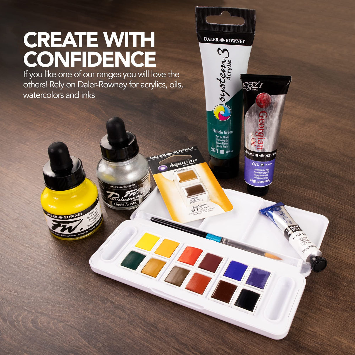 Daler Rowney Georgian 6-Tube Starter Artist Oil Paint Set - Painting Set for Canvas Paper and More - Oil Painting Supplies for Artists and Students - Artist Oil Paints for All Skill Sets Daler Rowney