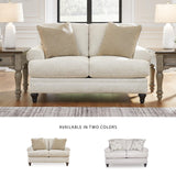 Signature Design by Ashley Valerani Classic Loveseat for Living Room, Beige Signature Design by Ashley