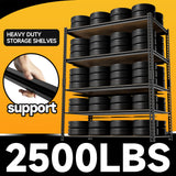 cynnda 5-Tier 40" W x 20" D x 71" H Garage Storage Shelves 2500LBS Garage Shelving Adjustable Metal Shelf Heavy Duty Shelving Units for Garages Steel Pantry Rack cynnda