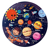 Hibility Puzzles for Kids Ages 4-6, 6-8, 3-5, Large 70 Piece Round Floor Jigsaw Puzzle Toys with Solar System Planets, Education Kids Puzzles Learning Gift for Christmas Hibility