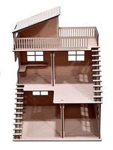 StonKraft Wooden Doll House Dollhouse - Home Decor, Construction Toy, Modeling Kit, School Project - Easy to Assemble 3D Puzzle StonKraft