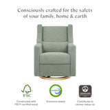 babyletto Kiwi Glider Recliner w/Electronic Control and USB babyletto
