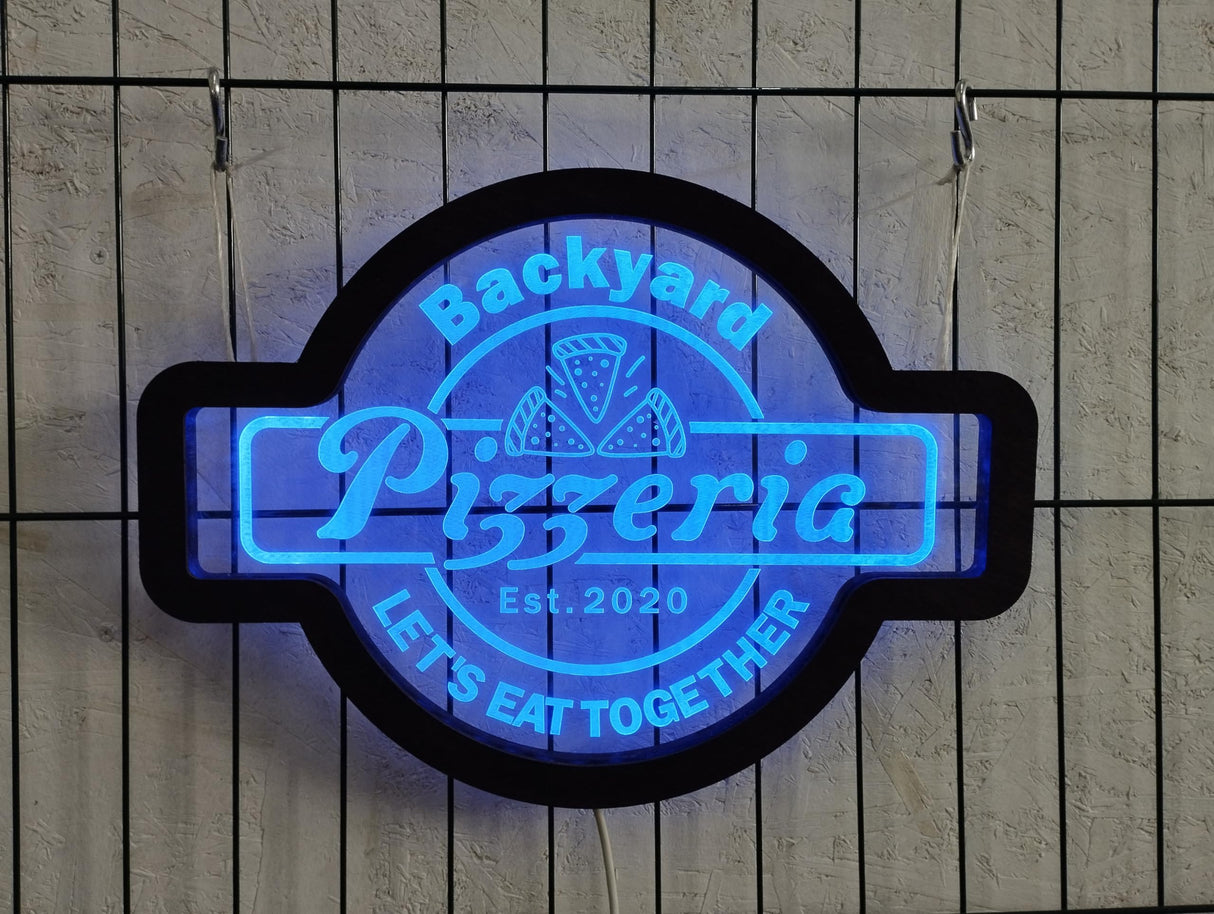 Pizza Neon Sign, Pizza LED Sign, Pizza Light Sign, Pizzeria Neon Sign, Pizzeria Wall Decor, Italian Restaurant Decor, Personalized LED Sign zouwii