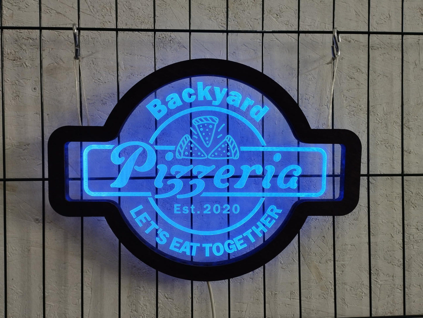 Pizza Neon Sign, Pizza LED Sign, Pizza Light Sign, Pizzeria Neon Sign, Pizzeria Wall Decor, Italian Restaurant Decor, Personalized LED Sign - WoodArtSupply