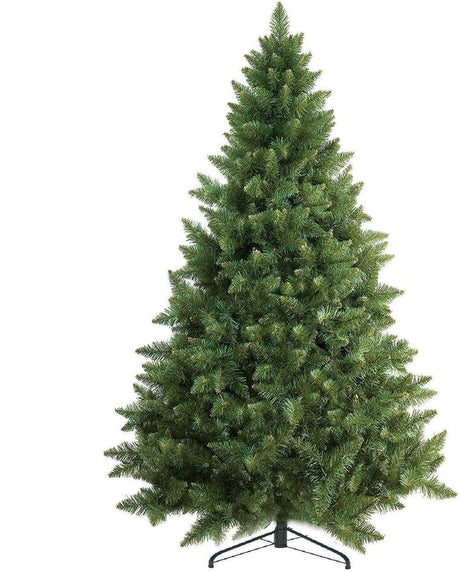 Premium 6Ft Christmas Tree with 1200 Tips for Fullness - Artificial Canadian Fir Full Bodied Christmas Tree 6ft with Metal Stand, Lightweight and Easy to Assemble PREXTEX