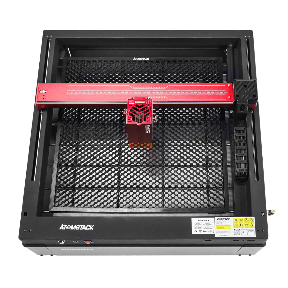 ATOMSTACK A24 PRO 24000mW (Basic) Laser Cutter and Engraver Machine with Laser Engraver & B3 Enclosure & H2 Riser Base, 24W Output Power Laser Cutter for Wood Metal Acrylic Craft ATOMSTACK