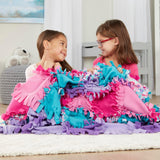 Melissa & Doug Created by Me! Flower Fleece Quilt No-Sew Craft Kit (48 squares, 4 feet x 5 feet) Melissa & Doug