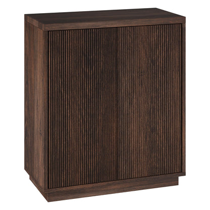 Henn&Hart 28" Wide Rectangular Accent Cabinet in Brown, for Home, Living Room, Bedroom, Entertainment Room, Office