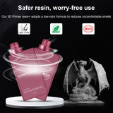 GEEETECH Upgraded 3D Printer Resin, 405nm Fast UV-Curing 1kg Standard Resin, Photopolymer 3D Printing Resin for DLP LCD 3D Printing (Blue, 1kg) Geeetech