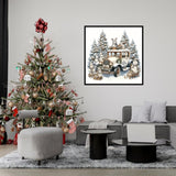 Christmas Diamond Art Kits for Adults, Winter Christmas Truck Diamond Painting Kits for Beginners,5D DIY Full Drill Snowman Paint by Diamonds Gem Art Painting Kit for Home Wall Decor 13.8x13.8inch GXGLLPZBY