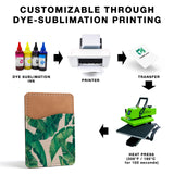 RYTOO Sublimation Blanks Phone Wallet - PU Leather Card Holder for Back of Phone Stick on iPhone Android HTV Friendly DIY Blanks for Vinyl Projects (Beige Polyester Burlap) RYTOO