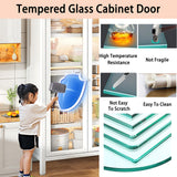 TVMCNA 67" Curio Display Cabinet for Collectibles 5 Tier Metal Storage Cabinet Curio Cabinet with Glass Doors, Tall Display Case Bookshelf with Doors for Living Room, Kitchen, Pantry TVMCNA