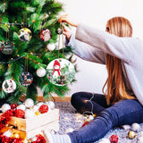 40pcs Metal Sublimation Ornament Blanks,Christmas Ornaments for Christmas Tree Decor,Sublimation Round Blanks Bulk for Heat Press Printing,DIY Handmade Crafts Double Sided Sublimation Ornaments (40) Guyuewey