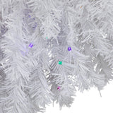 Northlight Pre-Lit White Pine Battery Operated Christmas Wreath - 36" - Multicolor LED Lights Northlight