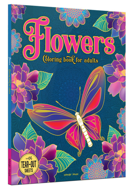 Flowers: Coloring Book For Adults WoodArtSupply