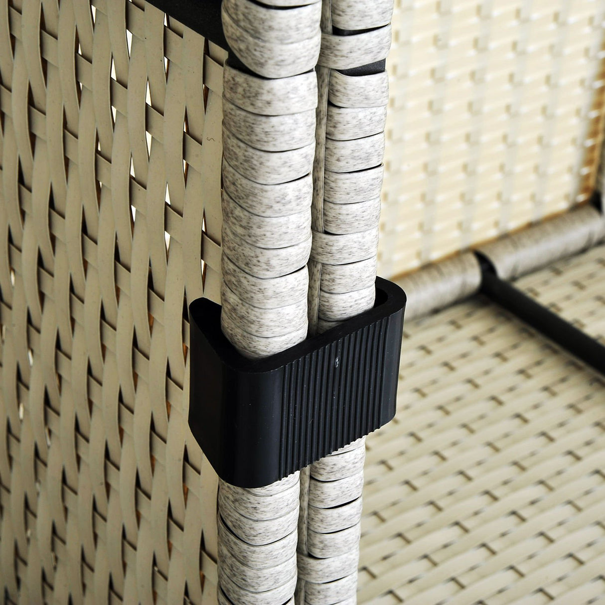 Outsunny Furniture Clips, Outdoor Sectional Couch Connectors, Wicker Furniture/Chair Clamps for a Module Patio Sofa, Set of 10 Outsunny