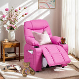 SNUGWAY Marshmallow Larger Kids Reclining Chair Leather Recliner Sofa Children Ages 3-12 SNUGWAY