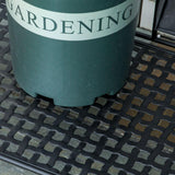 Outsunny Folding Potting Bench Table, Metal Garden Workstation, Work Bench with Large Build-in Bag with Cover, 5 Hanging Hooks & Storage Shelf, Flourishes Outsunny