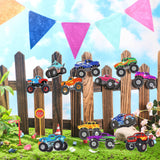 Thinkday 12 Pcs Trucks Diamond Painting Keychains DIY 5d Acrylic Truck Diamond Art Key Chains Vehicle Rhinestone Art Hanging Pendants for Adult Beginners Bags Thinkday