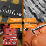 HTOMT 11pcs Grease Gun Lubrication Accessory Kit,360° Grease Coupler Adapter Multi-Function Quick Connects to Any Grease Fit on Any Machine,Connect Greasing 3 Types of Nozzles,Flexible Hose Extension HTOMT