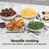 Hamilton Beach 4-Quart Slow Cooker with 3 Cooking Settings, Dishwasher-Safe Stoneware Crock & Glass Lid, Brushed Gray(33240) Hamilton Beach