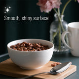 BTaT- White Cereal Bowls, Set of 12, 16 Ounces, Bowls, Cereal Bowl, White Bowls, Small Bowls, White Soup Bowls, Porcelain Bowl, Set of Bowls, White Porcelain Bowls, Deep Bowls, Christmas Gifts Brew To A Tea