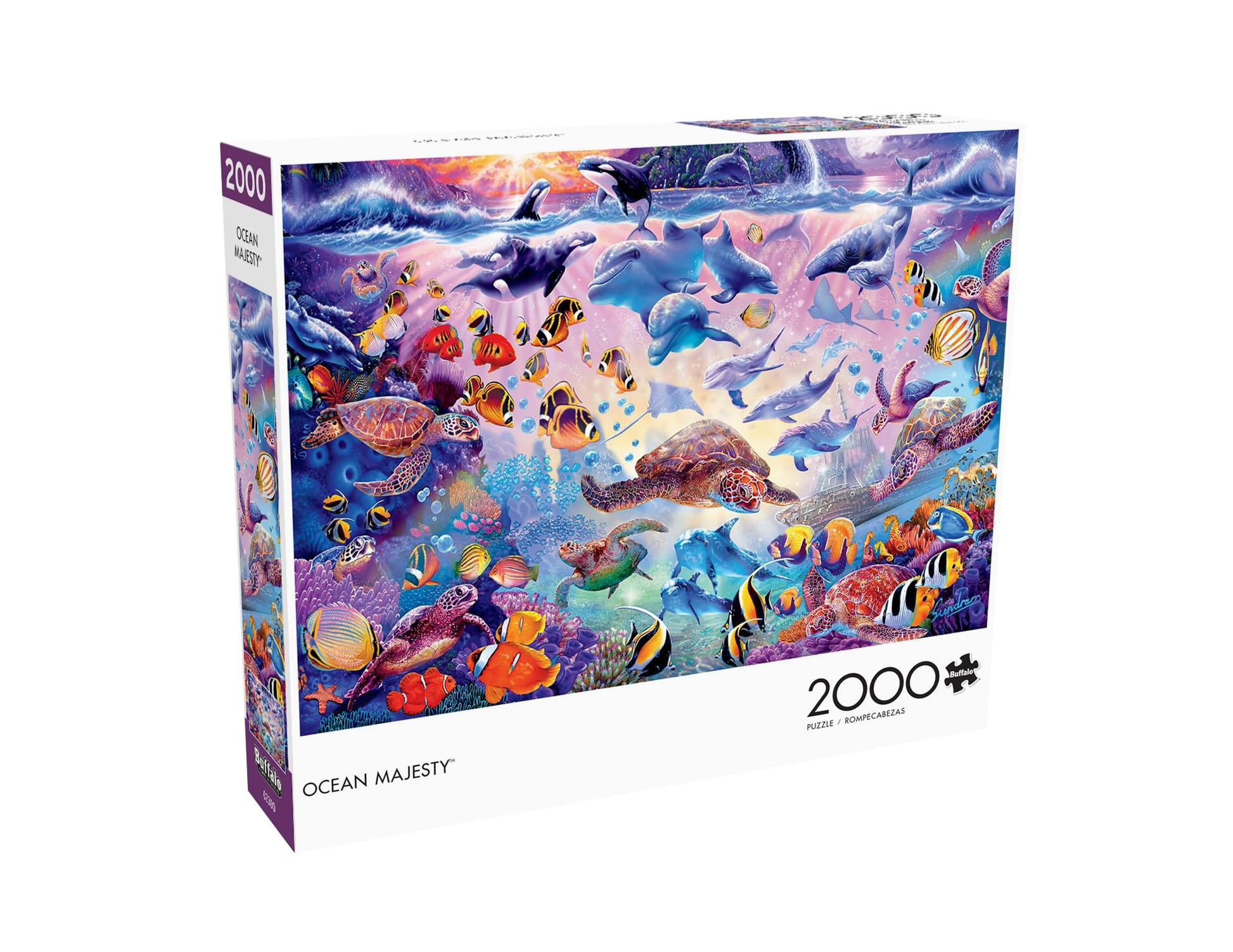 Buffalo Games - Ocean Majesty - 2000 Piece Jigsaw Puzzle for Adults Challenging Puzzle Perfect for Game Nights - 2000 Piece Finished Size is 38.50 x 26.50 - WoodArtSupply