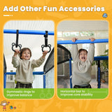 Zupapa 5 in 1 Rectangle Kids Trampoline 6FT with Hammock Chair, Basketball Hoop, and Safety Net - Indoor/Outdoor Heavy-Duty Square Trampoline for Toddlers Ages 3-6, 220LBS Capacity Zupapa