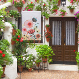 Blank Sublimation Garden Flag 12" x 18" DIY Lawn Flags Polyester Outdoor Single-sided Flag with Free Anti-Wind Clip and Stopper Yard Flag for Garden Or Yard Decoration（ 10 Pack） XZJMY