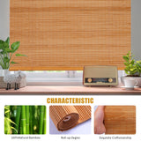 Bamboo Shades for Windows & Bamboo Blinds for Outdoor Patio,Custom Size, Privacy Protection, Easy Installation, Durable & Stylish Blinds for Living Room, Bedroom, Balcony WLOSDMW