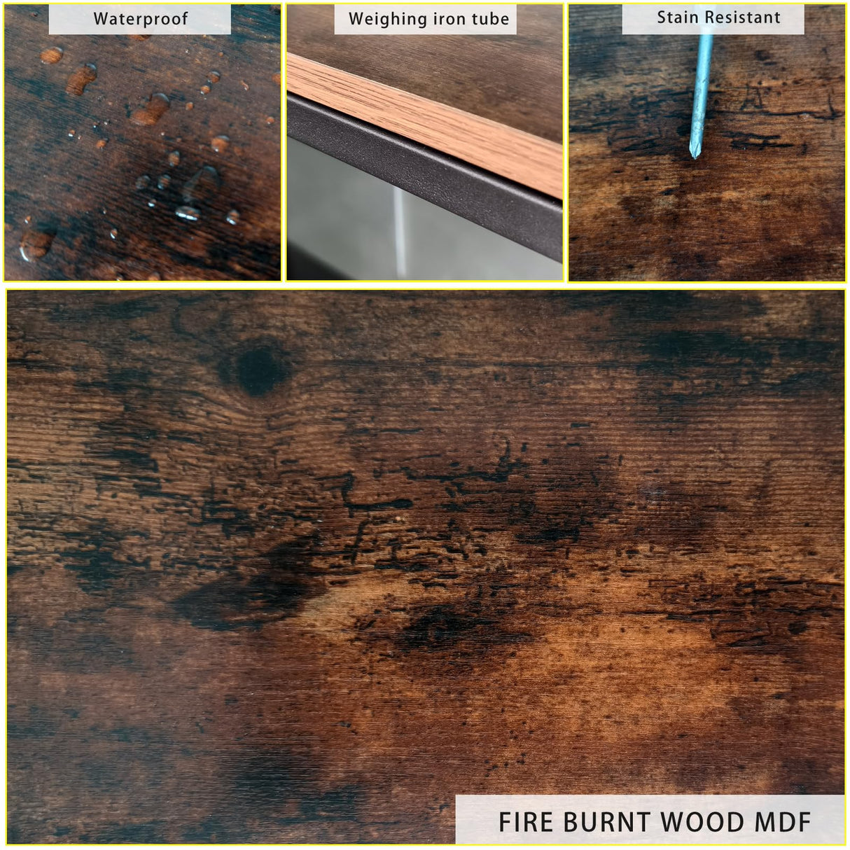 Kogven Bookshelf Arched Bookcase, Industrial Curved Metal Book Shelves, 72" Tall Freestanding Open Storage Shelf Display Rack for Living Room Home Office, Rustic Brown, 4-Tier Kogven