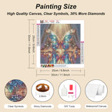 FHBUBPUP Diamond Painting Kits for Adults, Glow Butterfly Diamond Art Kits for Beginners, 5D DIY Full Drill Round Gem Art, Paint with Diamond Beads Craft Christmas Home Wall Decor 12x12 inch FHBUBPUP