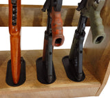 Old Cedar Outfitters Distressed Wood 6 Capacity Rifle and Gun Floor Rack Old Cedar Outfitters
