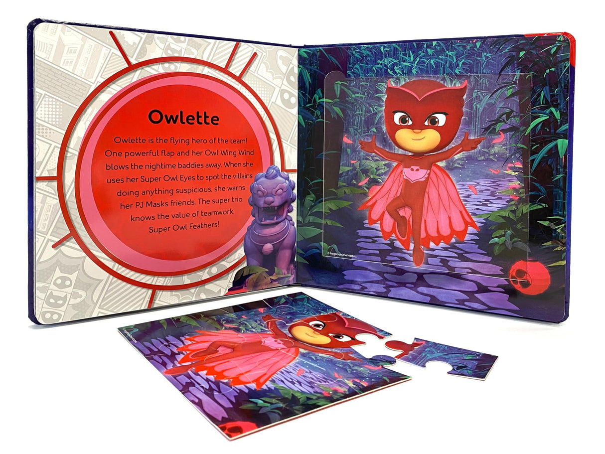 PJ Masks My First Puzzle Book - Jigsaw Puzzles for kids, 10-page board book, 5 puzzles to enjoy Phidal