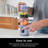 Ninja Blast Portable Blender, Cordless, 18oz. Vessel, Personal Blender For-Shakes and Smoothies, BPA Free, Leakproof-Lid and Sip Spout, USB-C Rechargeable, Dishwasher Safe Parts, Lavender, BC151ML Ninja