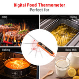 ThermoPro TP03H Digital Instant Read Meat Thermometer for Grilling Waterproof Kitchen Food LCD Thermometer with Calibration & Backlight Smoker Oil Fry Candy Thermometer ThermoPro