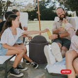 Keter Cool Side Table Cooler 3 in 1 Outdoor Patio Table and Ice Chest Storage, Ideal Hot Tub Table, Decor and Outdoor Patio Bar, Portable Bar, Graphite Keter